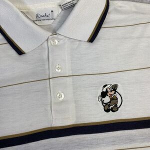 VTG Lilly Dache Men's Medium Short Sleeve Golf Polo‎ Shirt Walt Disney Mickey